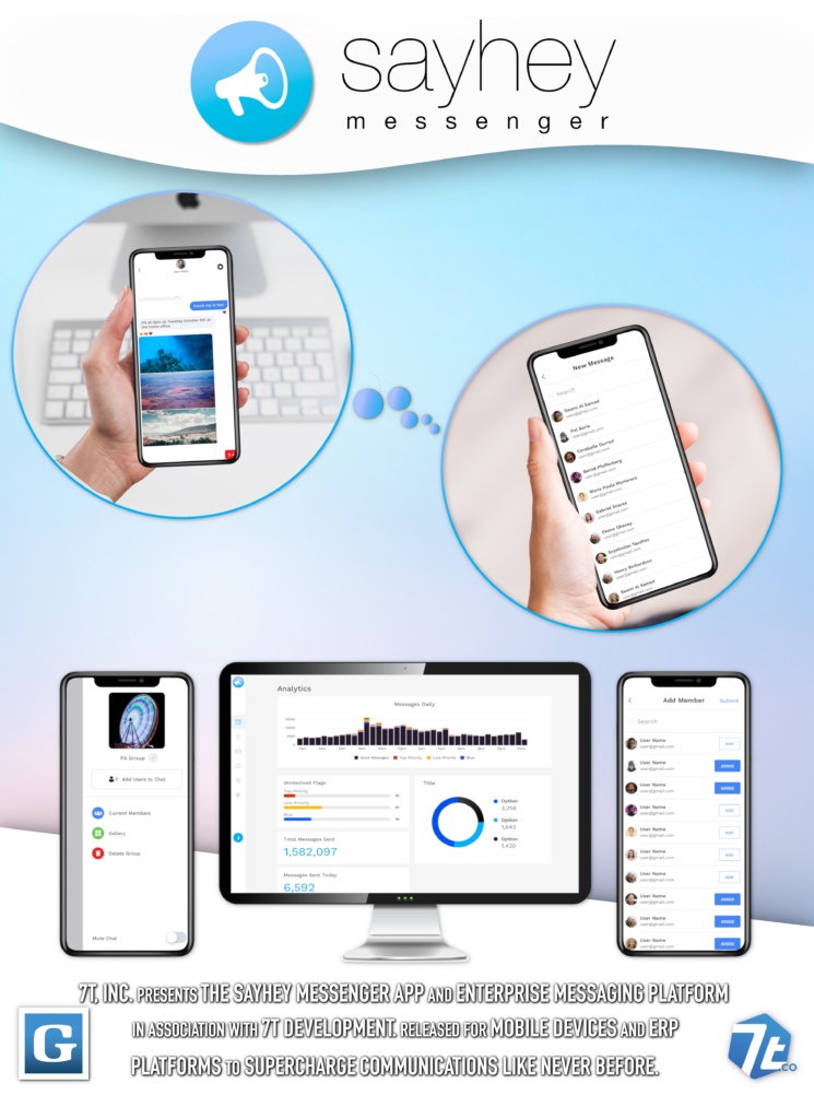 SayHey-Messenger Movie Poster Graphic Design